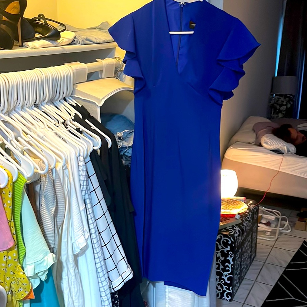 Blue sexy dress